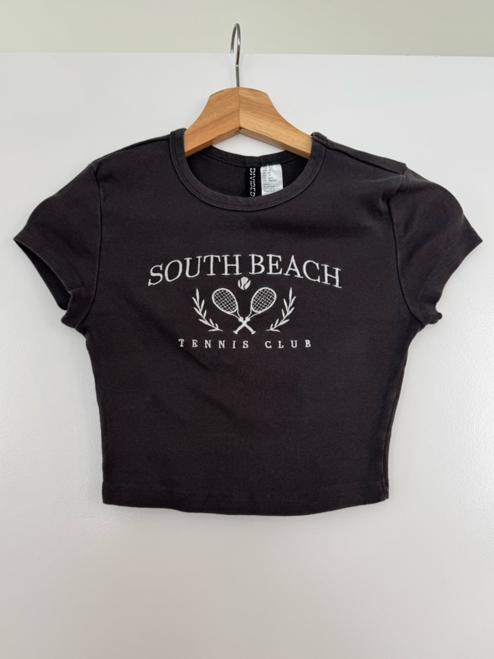 South Beach Tennis Club Cropped Tee